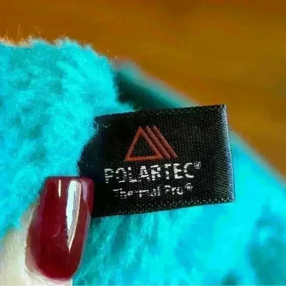 Patagonia Women's Polartec 1/4 T Snap Teal Fleece Pullover Size Small Sweater - Picture 5 of 5